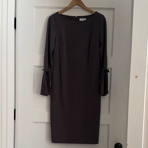 Calvin Klein Charcoal Long Sleeve Dress